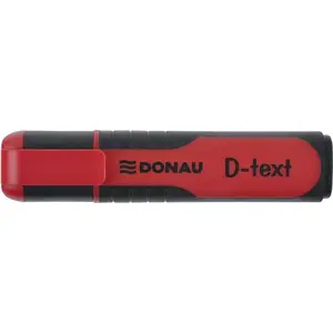 Marķieris Donau TEXTMARKER D-TEXT sarkans, līnijas plats 1–5 mm, modelis 7358001PL-04