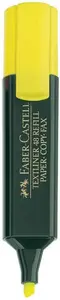 Marķieris Faber-Castell 154807 — slīpais uzgalis, dzeltens, 1 gab.