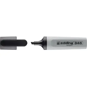 Highlighter Edding 345 flat chisel tip, gray — model 345, single color