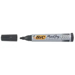 Pastāvīgais marķieris BIC Marking 2000 Apaļš gals, melns, komplekts 12 gab.