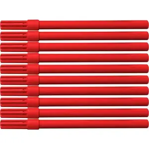 Marķieris office products FLAMASTER BIUROWY CZERWONY — sarkans, 1 gab.