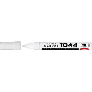Marķieris Toma TO-440Z54 balts, eļļas bāzes, 2,5 mm galu