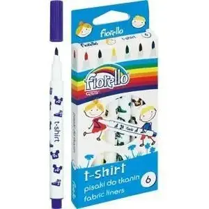 Fabric markers Grand Fiorello GR-F125-6 — 6 colors, water-based ink