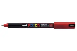 Маркер POSCA uni PC-1MR — пулевидный наконечник 1,0 мм, красный, 1 шт.