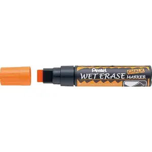 Kreidas marķieris Jumbo PENTEL SMW56 oranžs — džambo kreida marķieris, oranža tinte