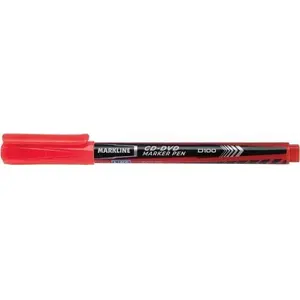 Marķieris Linc MD100RED CD/DVD, pastāvīgais, sarkanā krāsa