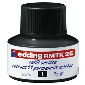 Pildījums marķierim Edding RMTK 25, melna tinte, 25 ml