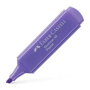 Highlighter marker Faber-Castell Textliner 46 Pastel — lilac, chisel tip, 1 pc