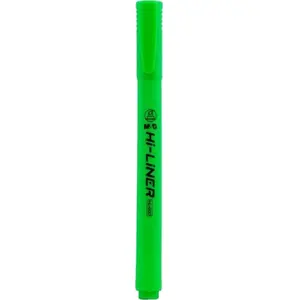 Augstākās izcēlējs MG Hi-Liner Soft Touch zaļš, komplekts 12 gab. — fluorescējošs marķieris, šķērsgriezuma galu