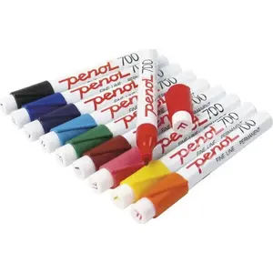 Marker pens Penol 700 set 10 pcs, round 1.5 mm tip, assorted colors