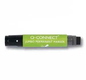 Nemaināmais marķieris Q-Connect KF00270, bloka galu, melna tinte, melni-zaļa korpuss, 1 gab.