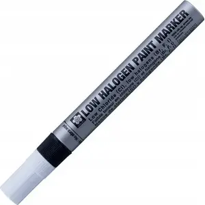 Маркер BRUYNZEEL SAKURA Sakura Paint Marker Low Halogen M Black — красящий маркер, средний наконечник, низкогалогенный чернила
