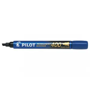 Маркер PILOT Permanent Marker 400 Blue — перманентный маркер, синий цвет, наконечник 4 мм, 1 шт