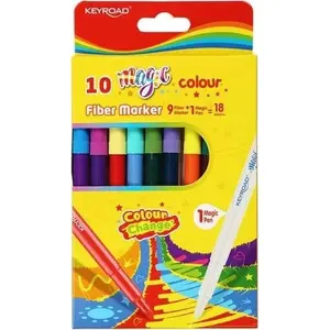 Marķieri Keyroad Flamastry szkolne magic 10 gab. — skolas marķieri, dažādas krāsas