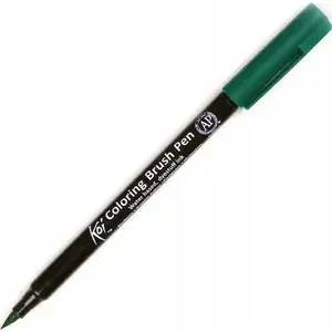 Marķieris BRUYNZEEL SAKURA Sakura Koi Color Brush Marker 29 Green — otas gals, spirta bāzes tinte