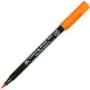 Marķieris BRUYNZEEL SAKURA Sakura Koi Color Brush Marker 5 Orange — ota gala, oranžs