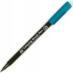 Otu marķieris BRUYNZEEL SAKURA Sakura Koi Color Brush Marker 31 Viridian, ūdens bāzes tinte, elastīgs neilona gals