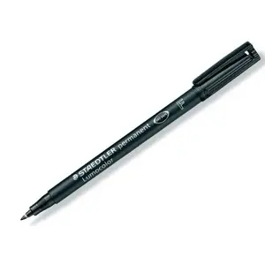 Pastāvīgais marķieris Staedtler 318‑9, apaļš uzgalis, melna tintes, 10 gab. iepakojums, Vācija
