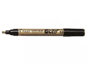 Marķieris PILOT Pilot Super Color Gold — zelta tinte, līnijas platums 2–4.5 mm