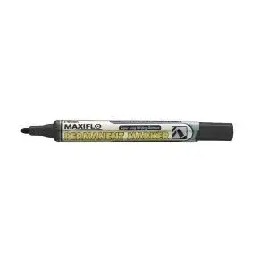 Permanent marker pack 12 pcs, No name NLF50-AO, black, bullet tip