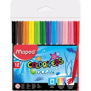 Marķieri Corex Color'peps Ocean komplekts 12 gab. — dažādas ūdens bāzes krāsas