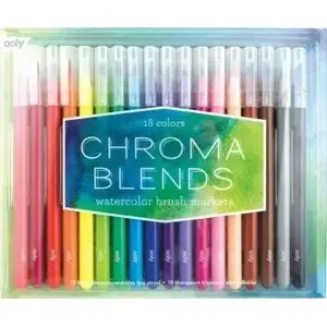 Akvareļu marķieri ar otiņas galu Kolorowe Baloniki Chroma Blends, MPN 323069