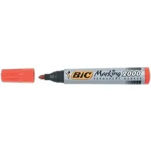 Permanent marker BIC Marking 2000, bullet tip, red, pack of 12