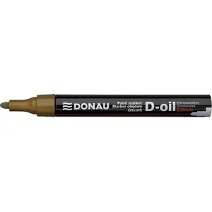 Маркер Donau D-Oil круглый наконечник 2.8 мм, золотая краска