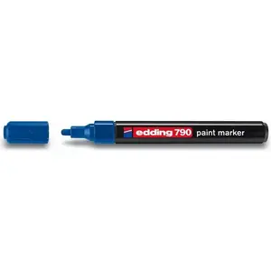 Edding krāsu marķieris ar 2–3 mm uzgali, zils, modelis 790N ED