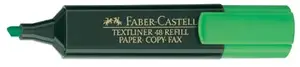 Маркер Faber-Castell 154863 — скошенный наконечник, зелёный, 1 шт.