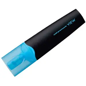Маркер uni mitsubishi pencil Uni‑Ball Promark USP‑200 срезанный наконечник 1.0–5.0 мм Светло‑голубой, 1 шт