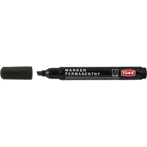 Permanent marker Toma TO-201CZAR black, chisel tip, permanent ink