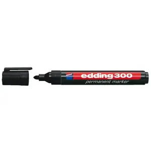 Маркер Edding OFC-ED300BK — черный, ширина линии 1.5 мм, цвет корпуса черный