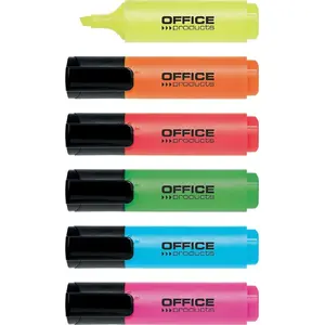 Aktīvās krāsas office products līnija 2–5 mm, komplekts 6 gab., krāsu komplekts