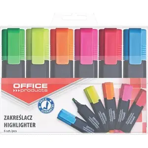 Izcēlēju komplekts Office Products — 6 krāsas, marķieri teksta izcelšanai