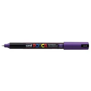 Marķieris Uni POSCA PC-1MR — apaļais uzgalis 1,0 mm, violets, 1 gab.