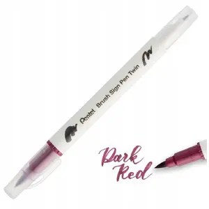 PENTEL otas marķieris Pentel Brush Sign Pen Twin SESW30 — otu gals, divpusējs