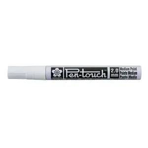 Маркер BRUYNZEEL SAKURA Pen-touch Regular White — 1 шт., белая тушь, длина 142 мм