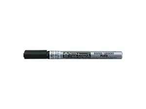 Марķieris BRUYNZEEL SAKURA Pen-touch Silver — sudraba tinte, 1 gab., garums 137 mm