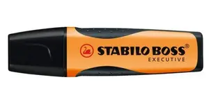 Маркер Stabilo Boss Executive кисть/тонкое перо оранжевый — 1 шт., двухконечный