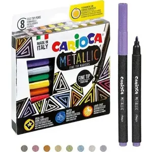 Metallic markers Carioca 8 colors, brand Carioca, model 403466