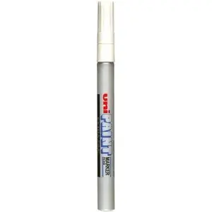 Eļļas marķieris Uni Mitsubishi Pencil PX-203SRE sudraba, smalks gals, pastāvīgs