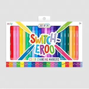 Flomāsteri Ooly Switch-Eroo ar krāsu maiņu, komplekts 24 krāsas