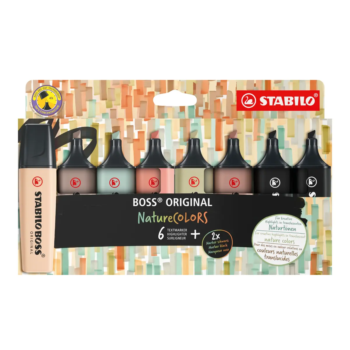Marķieru komplekts TEKA STABILO BOSS NatureColors 6 gab. Photo 2