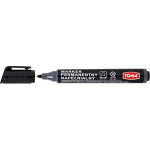 Marker pen Toma 134487 — permanent marker for writing and marking, black ink