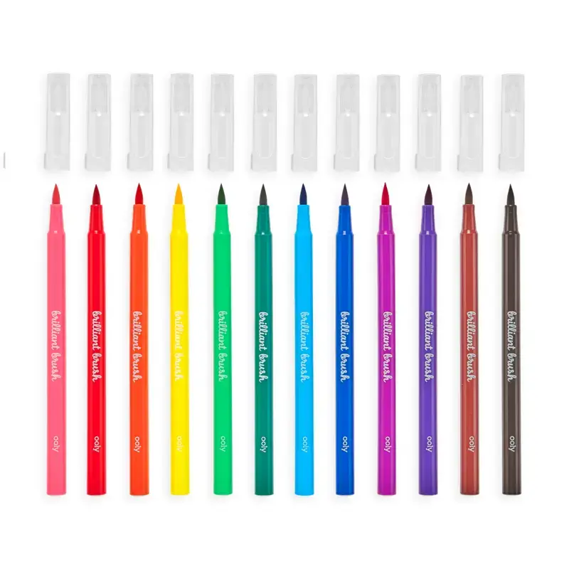Маркеторы-кисточки Kolorowe Baloniki OOLY Brilliant Brush 12 шт Photo 8