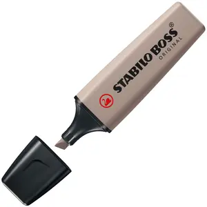 Маркер Stabilo BOSS ORIGINAL NatureColors с косым наконечником Светло-серый 1 шт