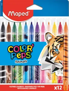 Spalvokrīti Maped 845403 — komplekts 12 gab., apaļš uzgalis