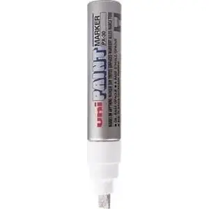 Марķieris Uni PX-30 (sudraba) — Uni eļļas bāzes metāliskais marķieris, modelis PX-30