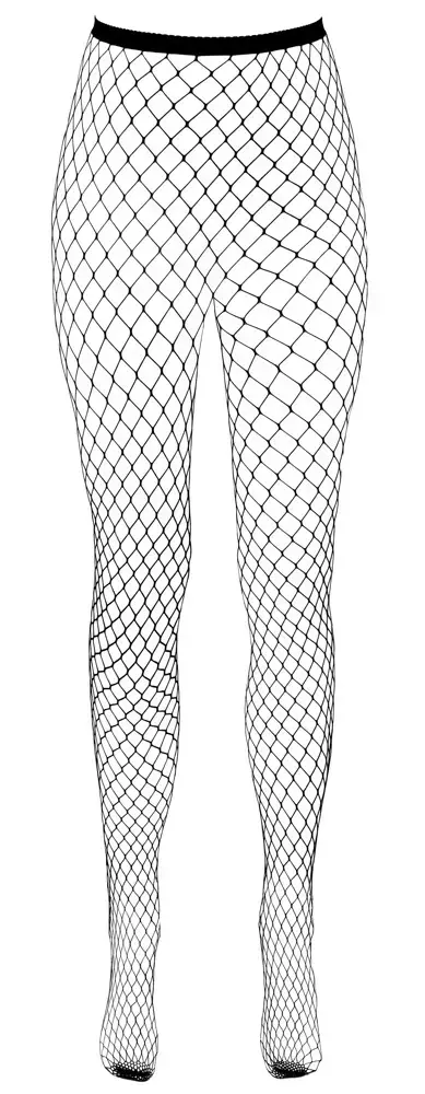 Cottelli Collection Net Tights S-L bezkājstarpes melnas Photo 4